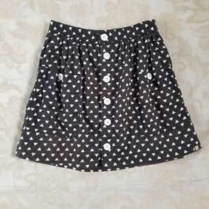 🌸3/$15🌸 100% cotton Abstract Print Mini Skirt with pockets sz Small
